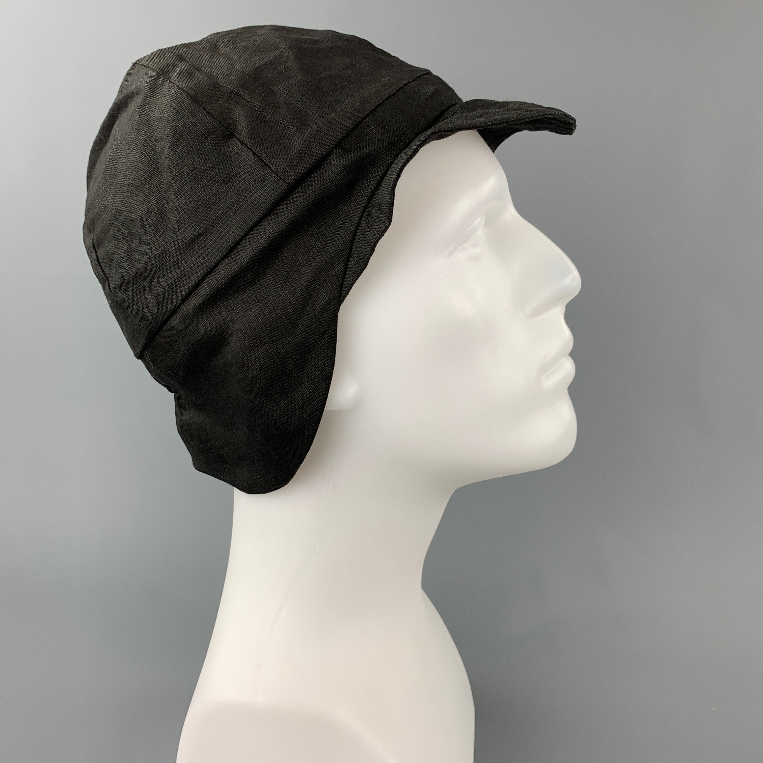 DER ANTAGONIST Size M Black Linen Hats – Sui Generis Designer