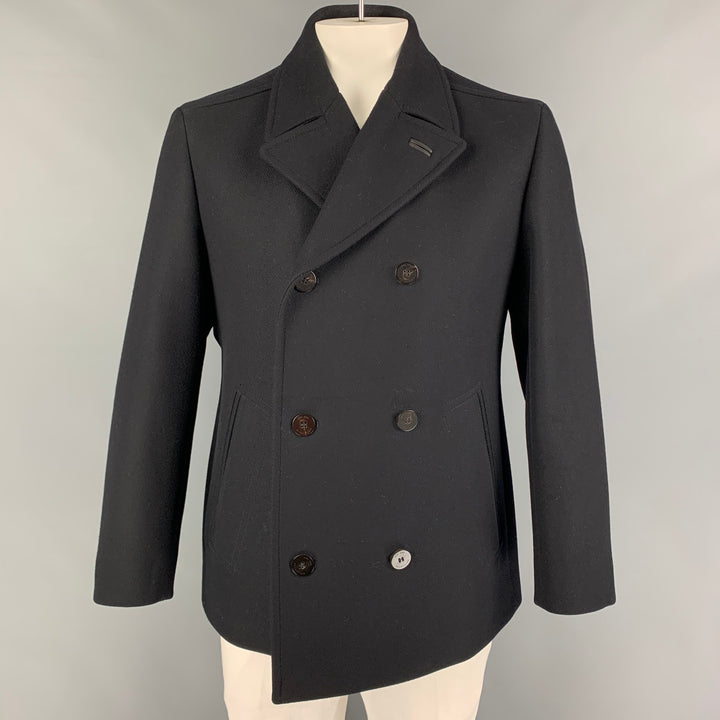 BOSS by HUGO BOSS Size M Navy Virgin Wool Cashmere Peacoat
