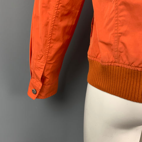 SALVATORE FERRAGAMO Taille 40 Veste Orange Polyester / Coton Full Zip