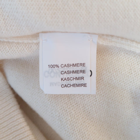 BRUNELLO CUCINELLI Size 44 Beige Cable Knit Cashmere Henley Sweater