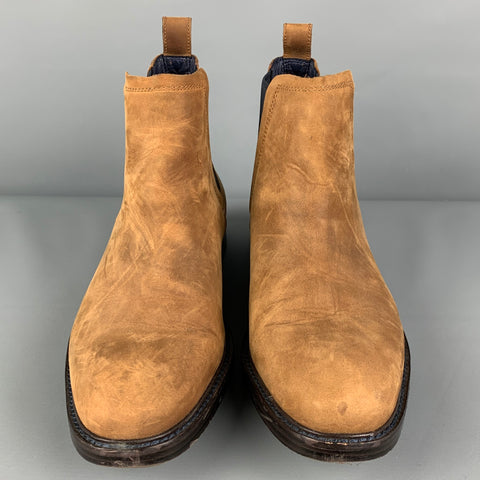COLE HAAN Size 8 Brown Suede Waterproof Chelsea Boots