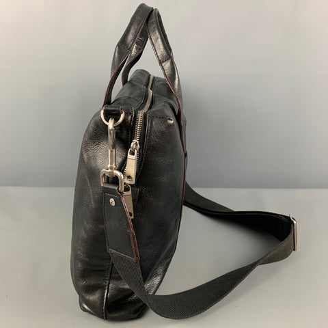 JACK SPADE Sac messager en cuir noir