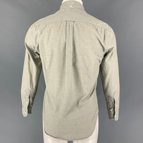 GITMAN BROS Size S Green Sage Cotton Oxford Long Sleeve Shirt