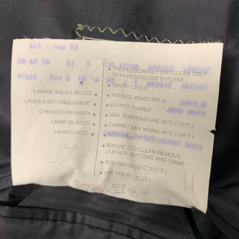 ERMENEGILDO ZEGNA Taille 40 Manteau de sport à revers en laine noire