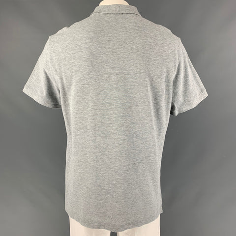 BURBERRY BRIT Size XXL Light Grey Heather Cotton Polo
