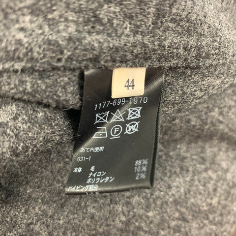 CAMOSHITA by UNITED ARROWS Size 34 Grey Heather Shawl Collar Sport Coat