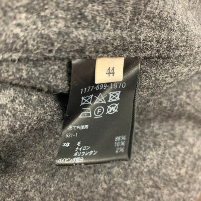 CAMOSHITA by UNITED ARROWS Size 34 Grey Heather Shawl Collar Sport Coat