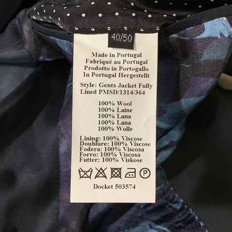 PS by PAUL SMITH Size 40 Dark Gray Stripe Wool Notch Lapel Suit