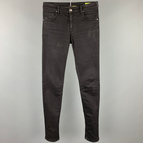 VERSACE JEANS Size 31 Black Denim Skinny Jeans