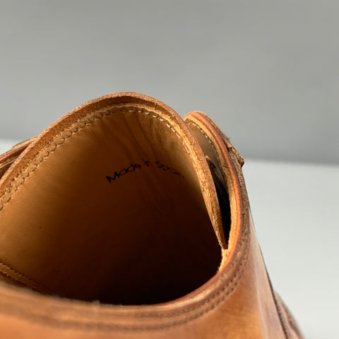MAGNANNI Size 10.5 Brown Burnished Leather Lace Up Canela Shoes