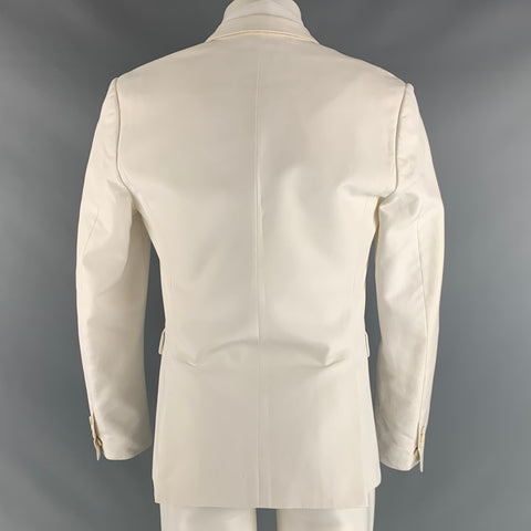 DSQUARED2 Taille 38 Manteau de sport en soie et coton uni gris blanc cassé