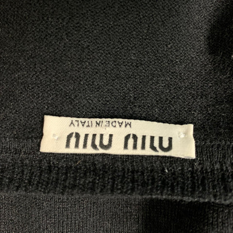 MIU MIU Size M Black  Solid Casual Top