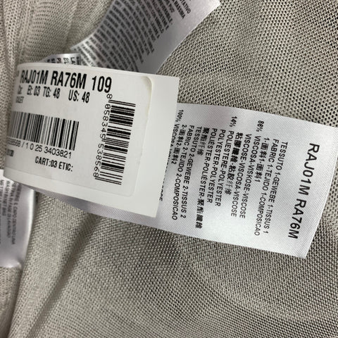 GIORGIO ARMANI Size 12 Grey Silver Viscose Blend Metallic Dress Top