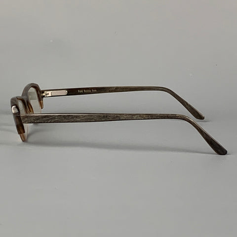 FRANZ RUZICKA Dark Brown Horn Prescription Eyewear
