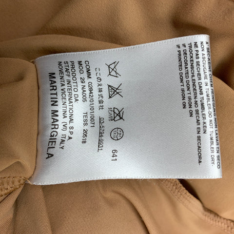 MAISON MARTIN MARGIELA 2007 Size 6 Nude &  Black Nylon Bra Bodysuit