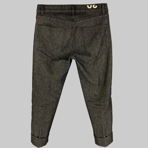 DONDUP x NOLAN Size 30 Indigo Cotton Cropped Button Fly Jeans