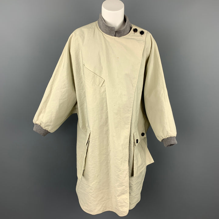 3.1 PHILLIP LIM Size M Gray & Beige Cotton Blend Oversized Reversible Jacket