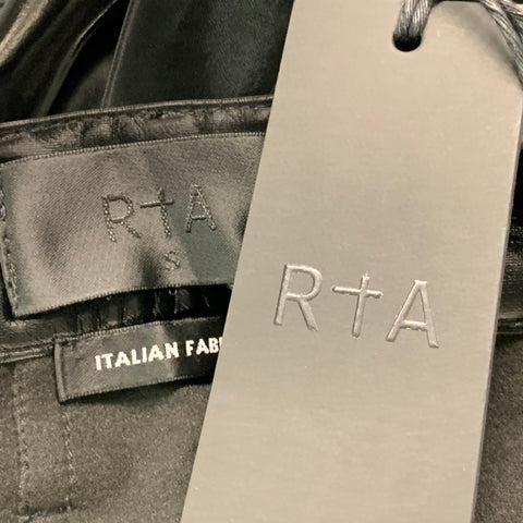 RtA Taille S Pantalon décontracté noir en polyuréthane uni coupe jean