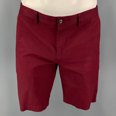 DOLCE & GABBANA Size 36 Burgundy Cotton Chino Shorts