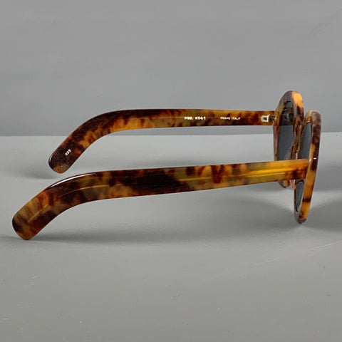 RIMS &amp; GOGGLES Lunettes de soleil marron en acétate écaille de tortue