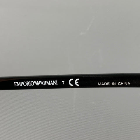 EMPORIO ARMANI Black Clear Color Block Acetate Sunglasses & Eyewear