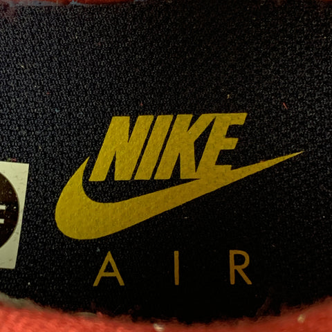 NIKE Size 11 Red & Navy Canvas Suede Trim Lace Up Sneakers