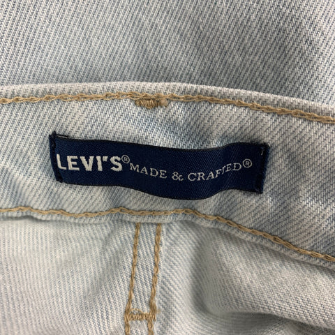 LEVI'S MADE & CRAFTED Size 27 Light Blue Cotton Bell Bottom Jeans