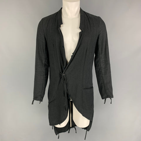 ALEKSANDR MANAMIS Charcoal Linen Viscose Single Breasted Sport Coat