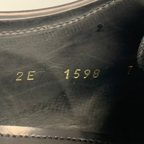 PRADA Size 8 Black Leather Lace Up Shoes