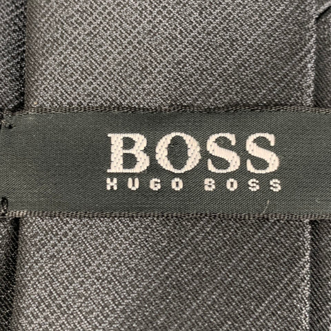HUGO BOSS Grey Silk Tie