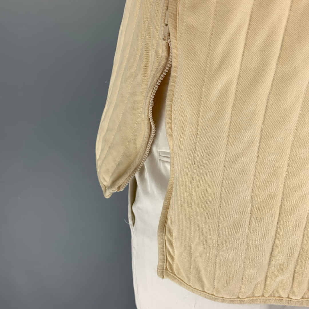CRAIG GREEN x Björn Borg Size L Cream Cotton Blend Snaps Jacket