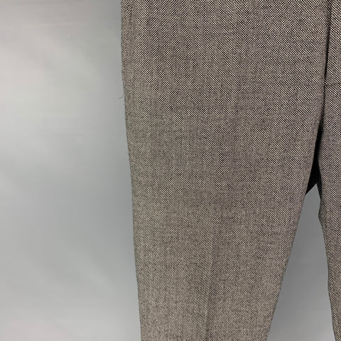 SUITSUPPLY Size 32 Black White Nailhead Wool Zip Fly Dress Pants