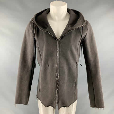 OURET Taille M Sweat à capuche en coton polyuréthane gris