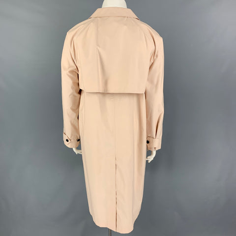 BURBERRY LONDON Size 10 Cream Peak Lapel Coat