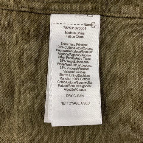 RRL by RALPH LAUREN Size XL Olive Cotton Jacket