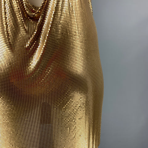 fannie schiavoni gold dress FANNIE SCHIAVONI Zuri Dress in Gold
