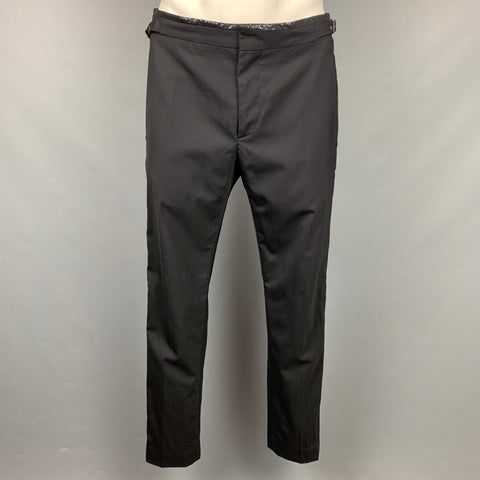 VIVIENNE WESTWOOD MAN Size 42 Black Wool Shawl Collar Tuxedo Suit