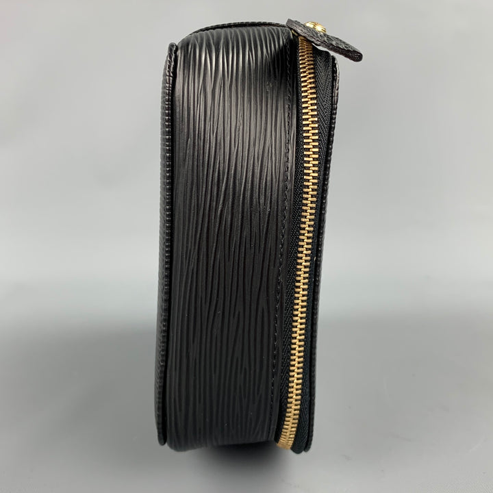 LOUIS VUITTON Ponche Monte Carlo Black Textured Epi Leather Jewelry Case