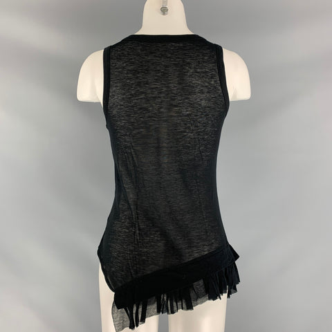 YOHJI YAMAMOTO Size S Black Solid Casual Top