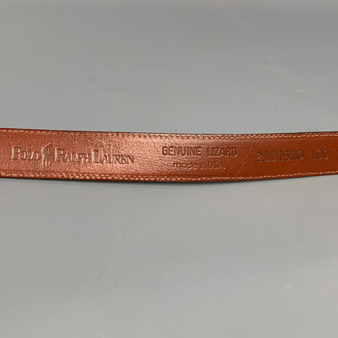 POLO by RALPH LAUREN Size 36 Black Lizard Belt