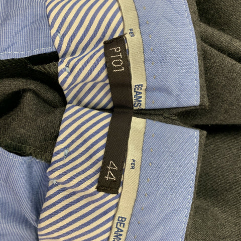 PT01 Beams Size 28 Grey Virgin Wool Slim Fit Dress Pants