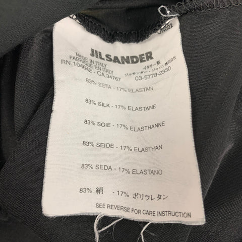 JIL SANDER Size S Black Silk Mixed Fabrics Casual Top
