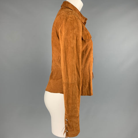 ERMANNO SCERVINO Taille 4 Haut décontracté à manches longues en daim camel
