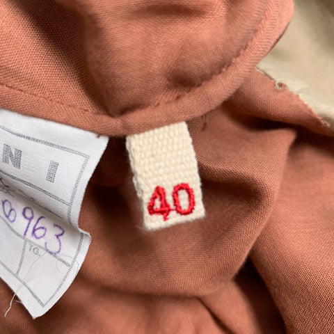 MARNI Size 4 Beige Brick Aplique A-Line Dress