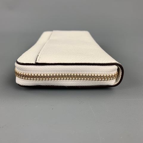 KATE SPADE Off White Leather Embellished Rectangle Wallet