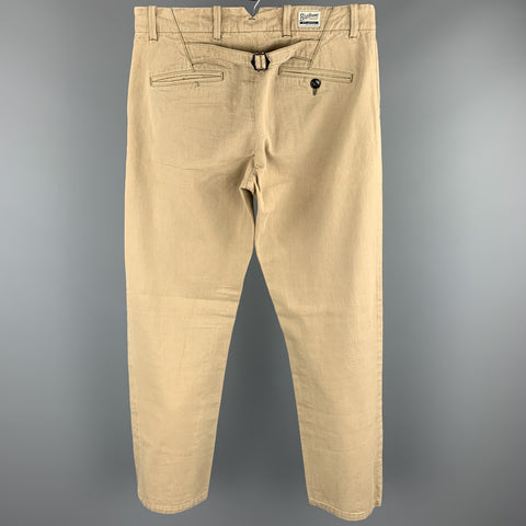 BLUE BLANKET Size 31 Khaki Cotton Zip Fly Casual Pants