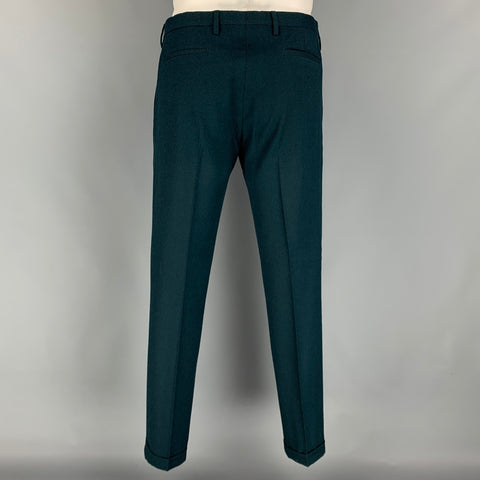 PAUL SMITH Kensington Fit Size 44 Forest Green Wool / Cashmere Single Breasted Suit