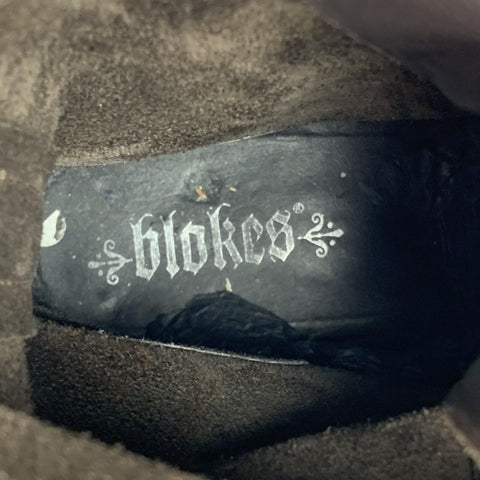 BLOKES Bottines à lacets en daim marron taille 11