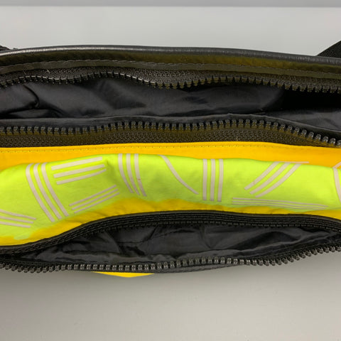 Sac ceinture en nylon avec logo néon jaune KENZO