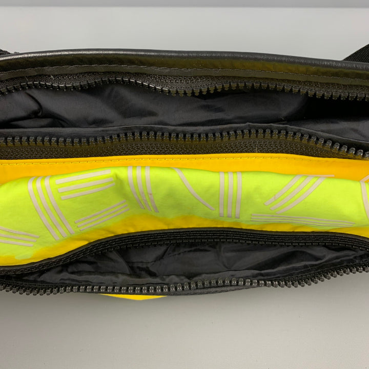 Sac ceinture en nylon avec logo néon jaune KENZO